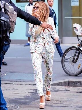 The Kooples Botanical Print Blazer